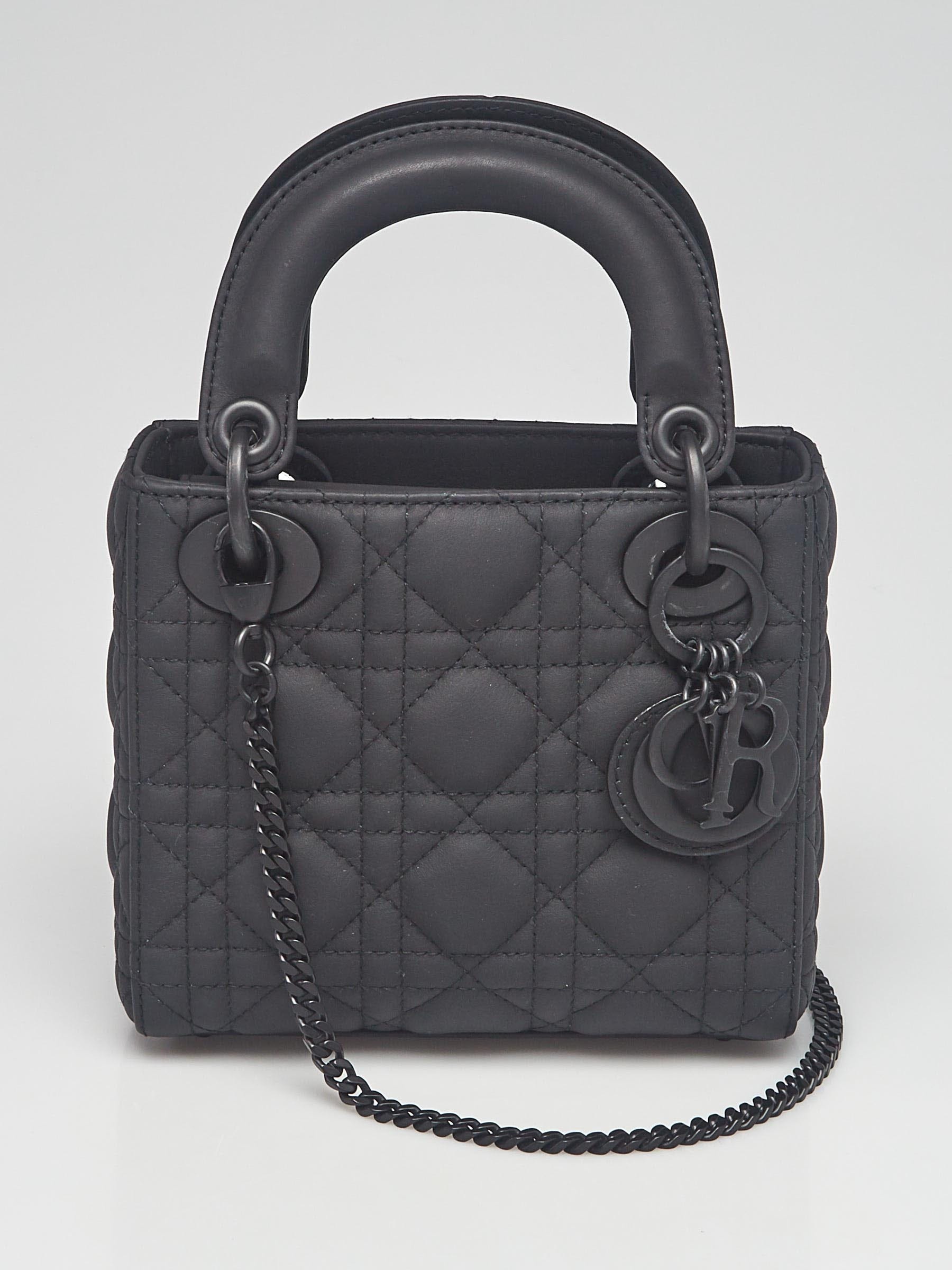 Double Top Handle Structured Bag - Ultra-Matte Black