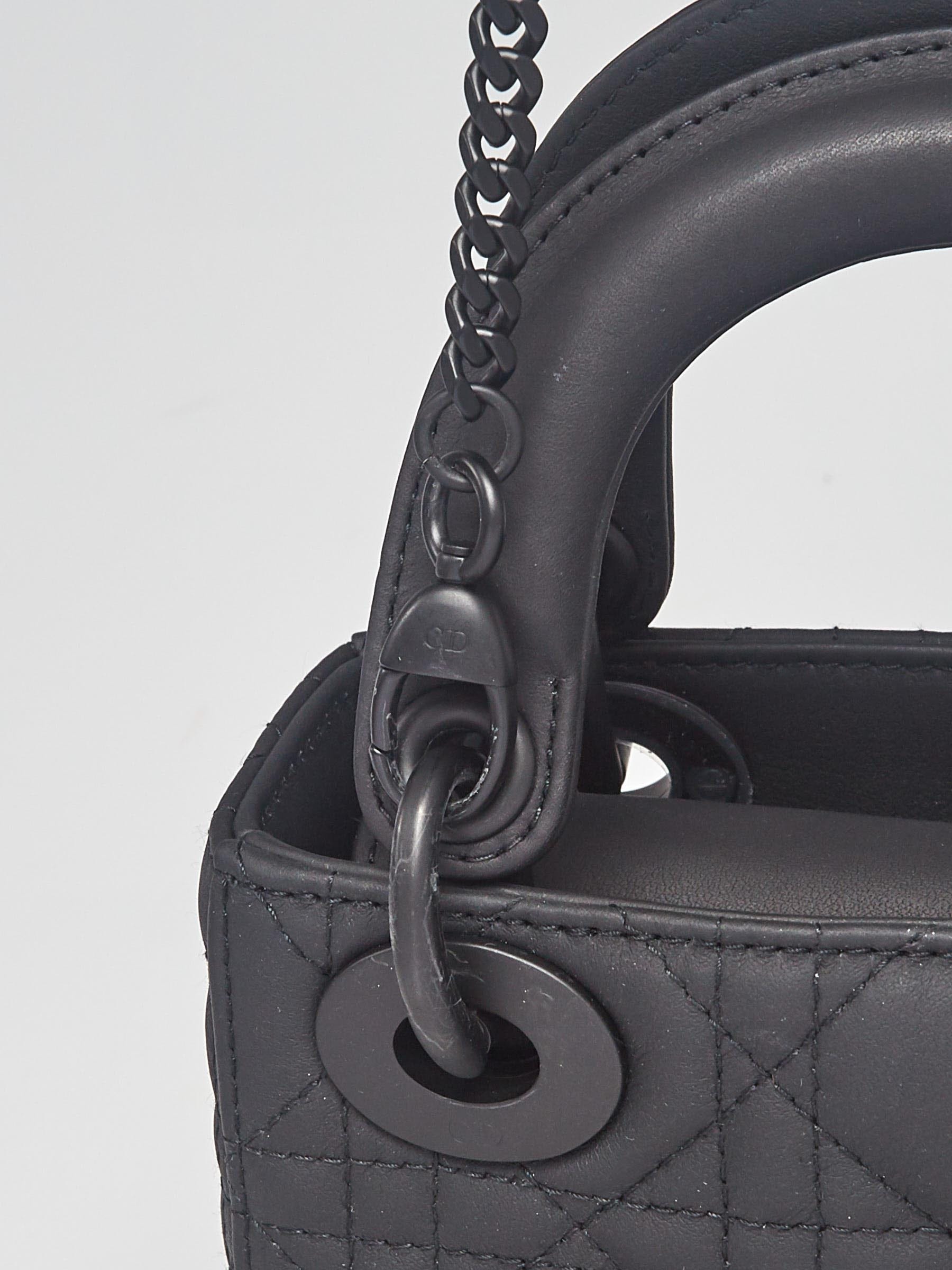 Lady Dior Lambskin Ultramatte Medium Black BHW  Bag Religion
