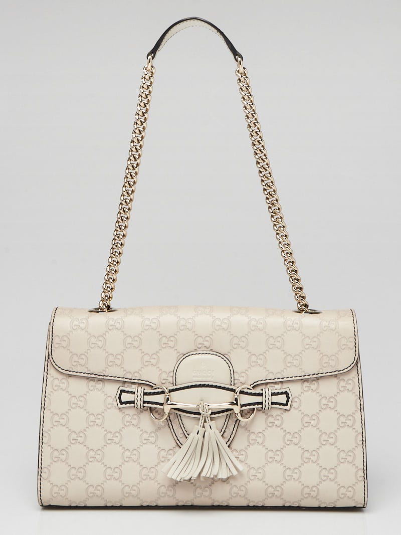 Gucci Silver Guccissima Leather Hobo Bag - Yoogi's Closet