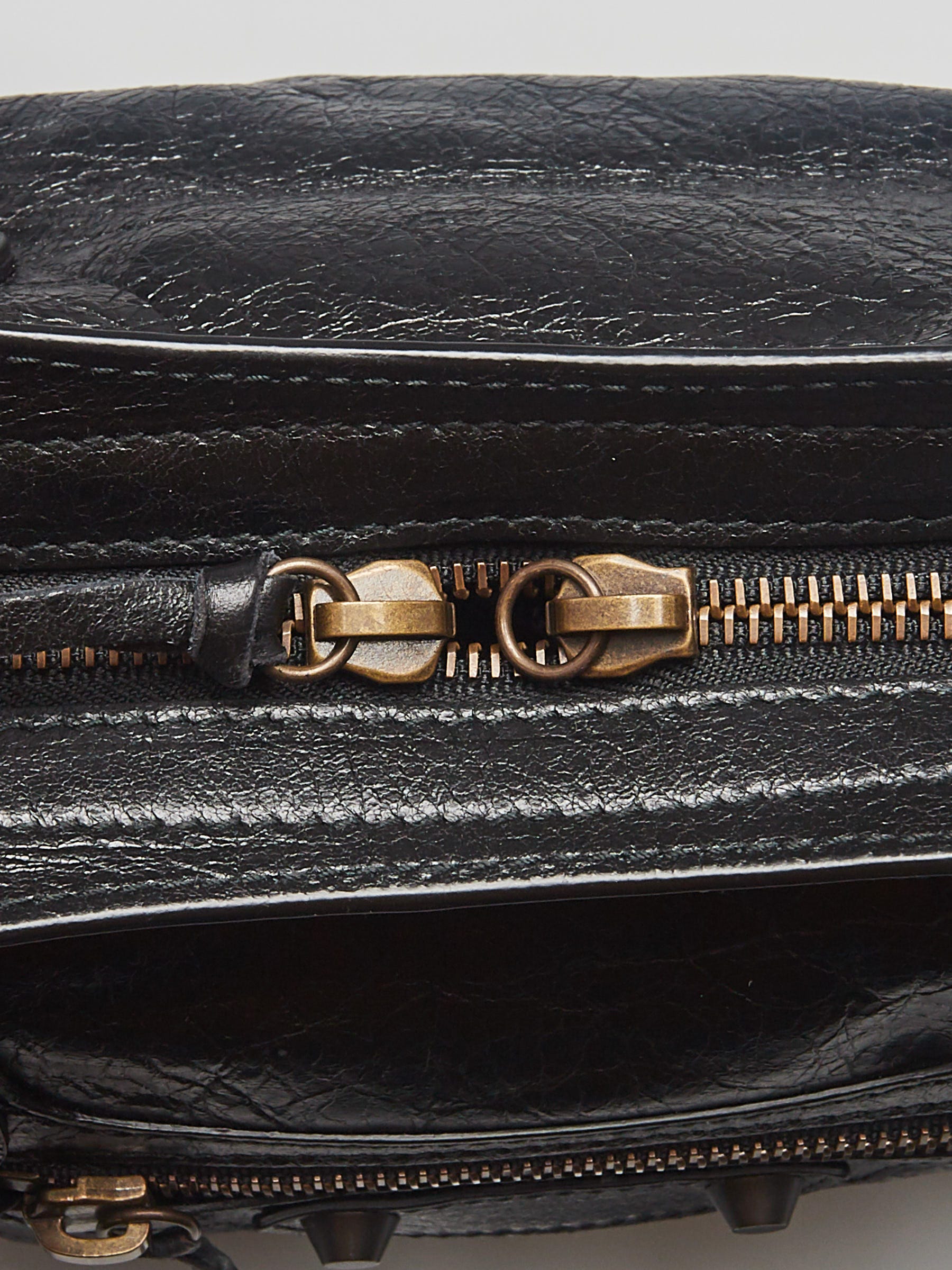 【関税込み】ル シティ ブラック ラムレザー M バッグ Balenciaga Black Lambskin Leather Motorcycle Small City Bag