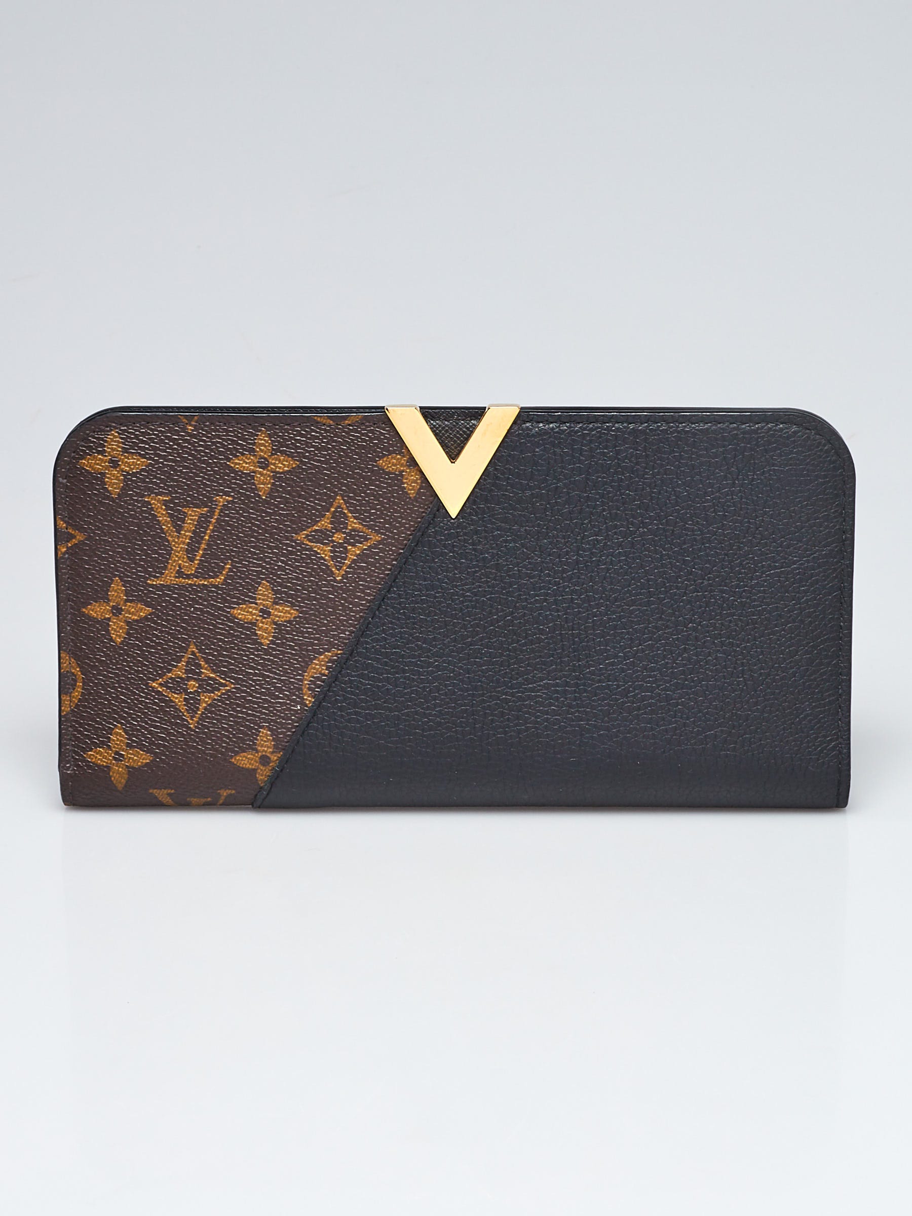 Louis Vuitton Kimono wallet Black Leather & Monogram Canvas – Apalboutique