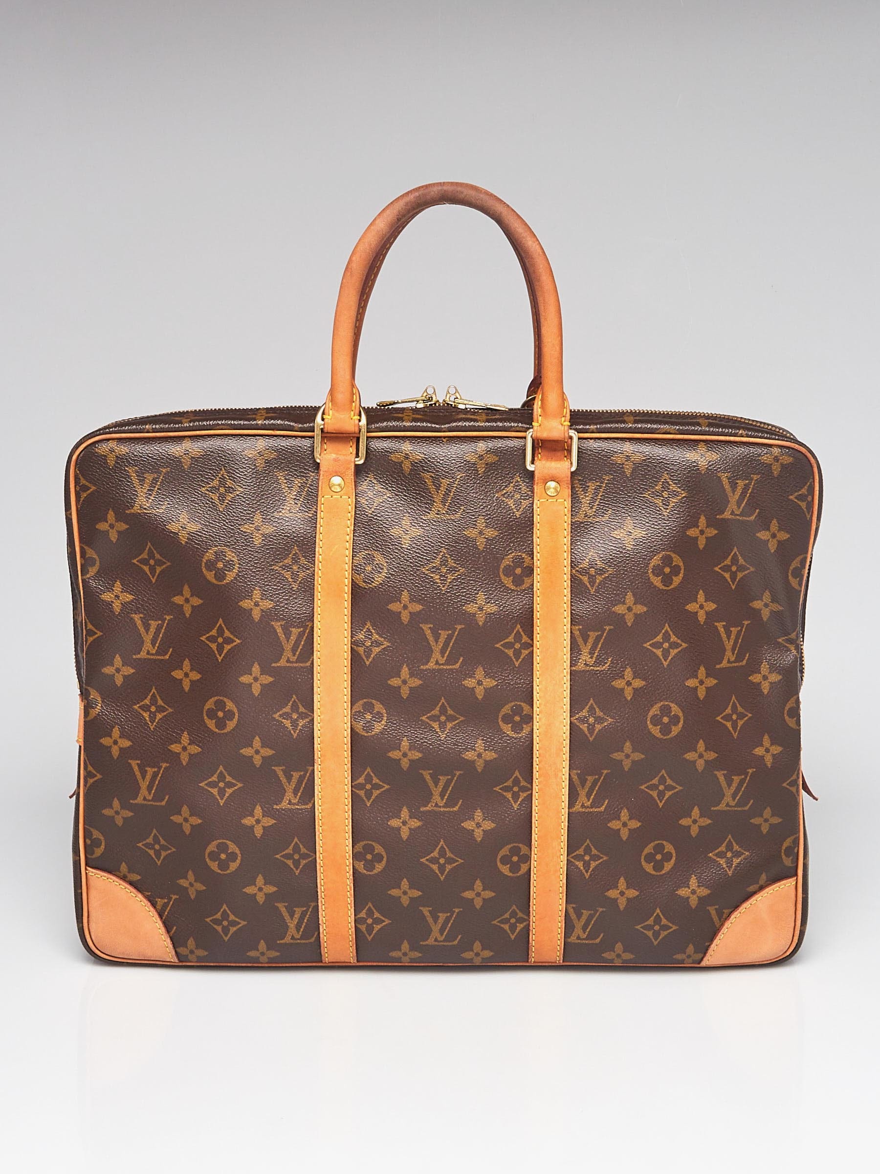 Louis Vuitton Porte documents Voyage pouch in brown monogram canvas