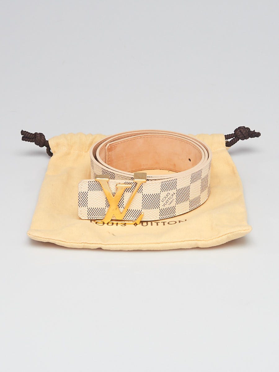 Louis Vuitton Damier Azur Canvas LV Initiales Belt 80CM
