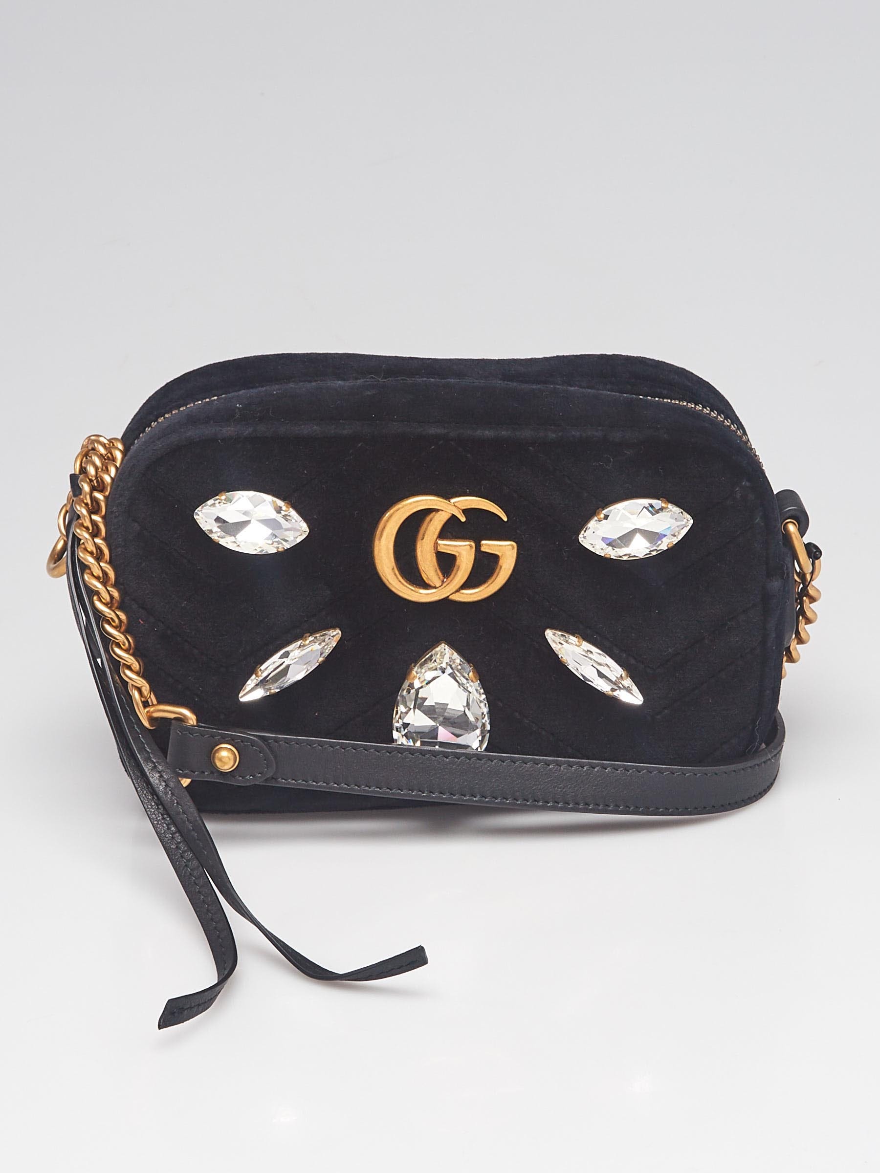 GG Crystal mini shoulder bag