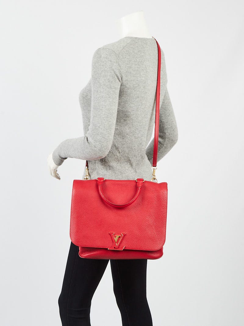 RvceShops Revival, Louis Vuitton Coquelicot Taurillon Leather Volta Bag