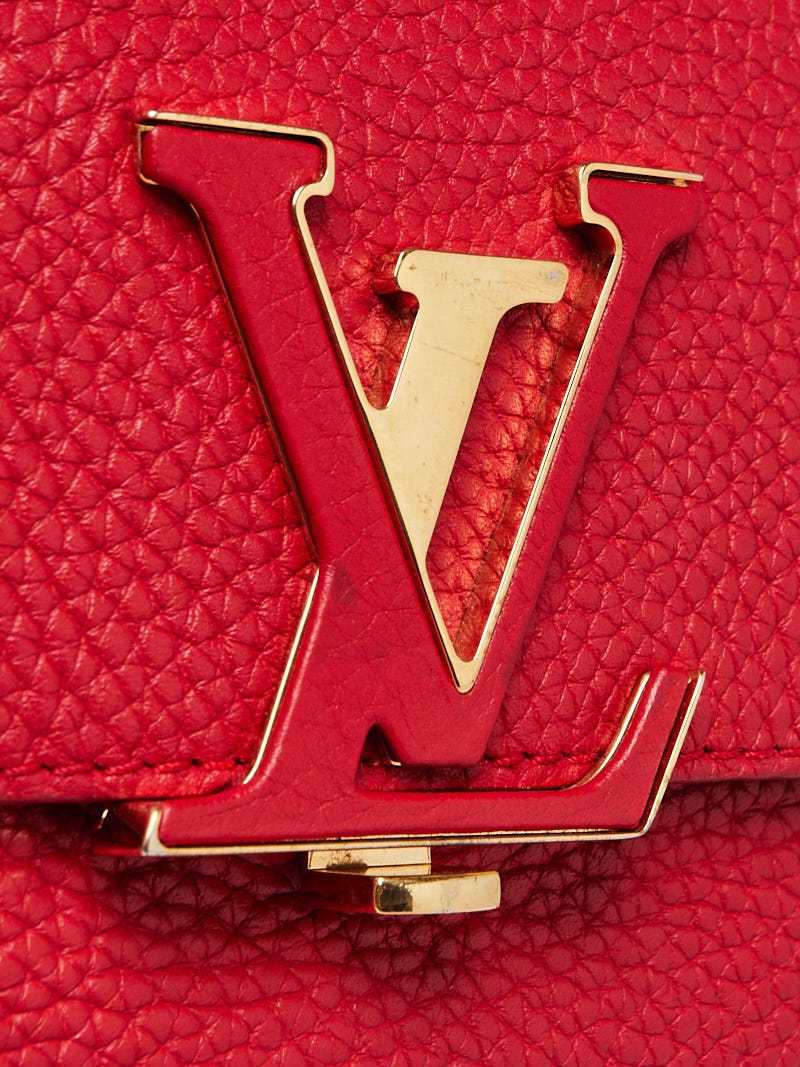 RvceShops Revival, Louis Vuitton Coquelicot Taurillon Leather Volta Bag