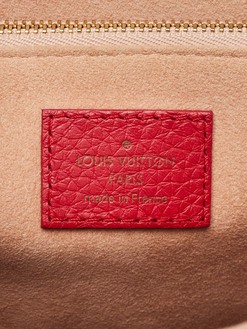 RvceShops Revival, Louis Vuitton Coquelicot Taurillon Leather Volta Bag