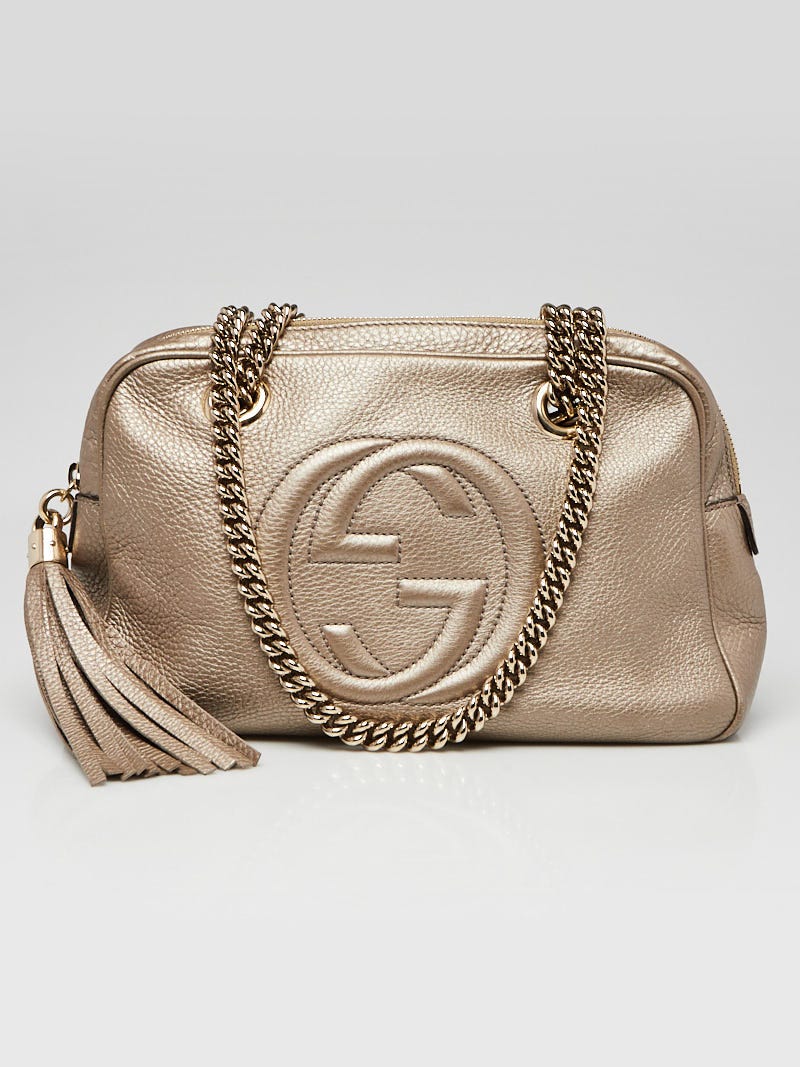 Gucci Black Pebbled Leather Soho Disco Bag - Yoogi's Closet