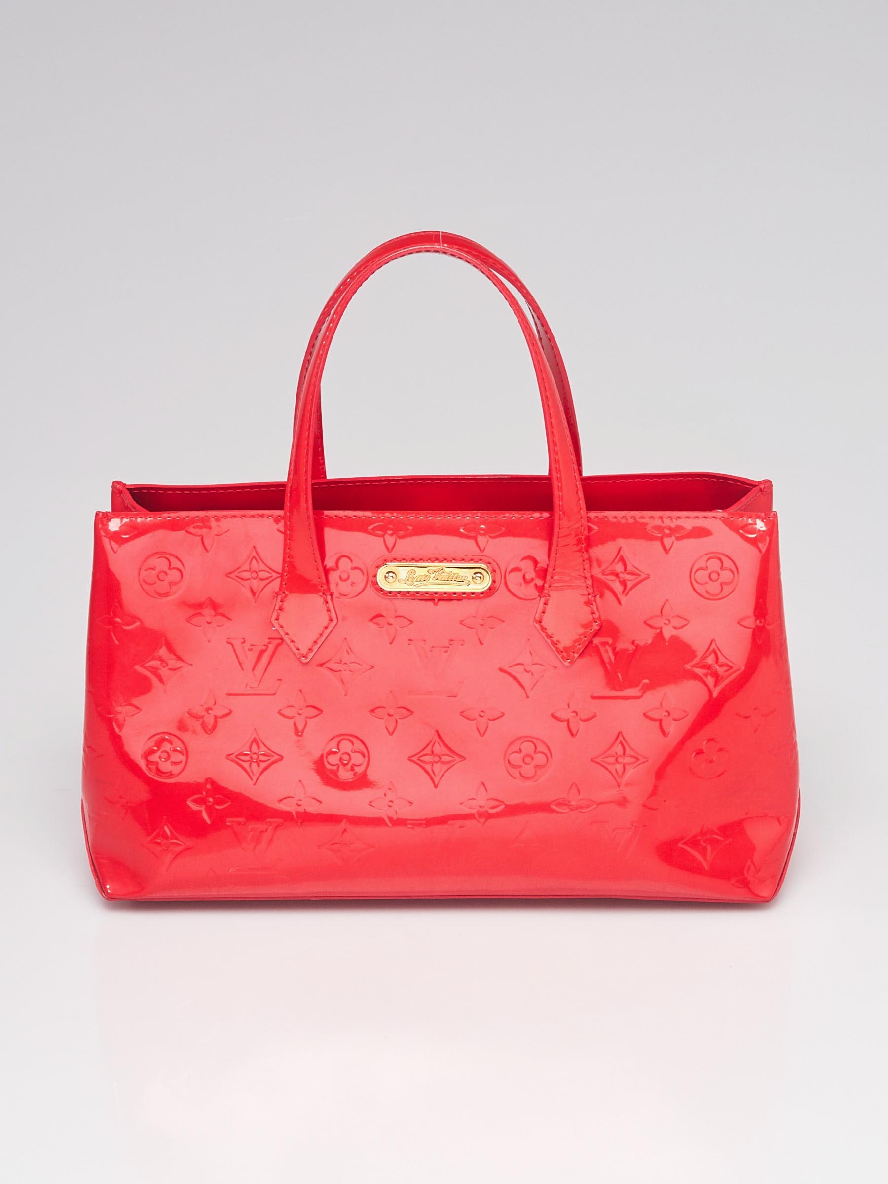 Louis Vuitton Rouge Grenadine Monogram Vernis Wilshire PM Bag