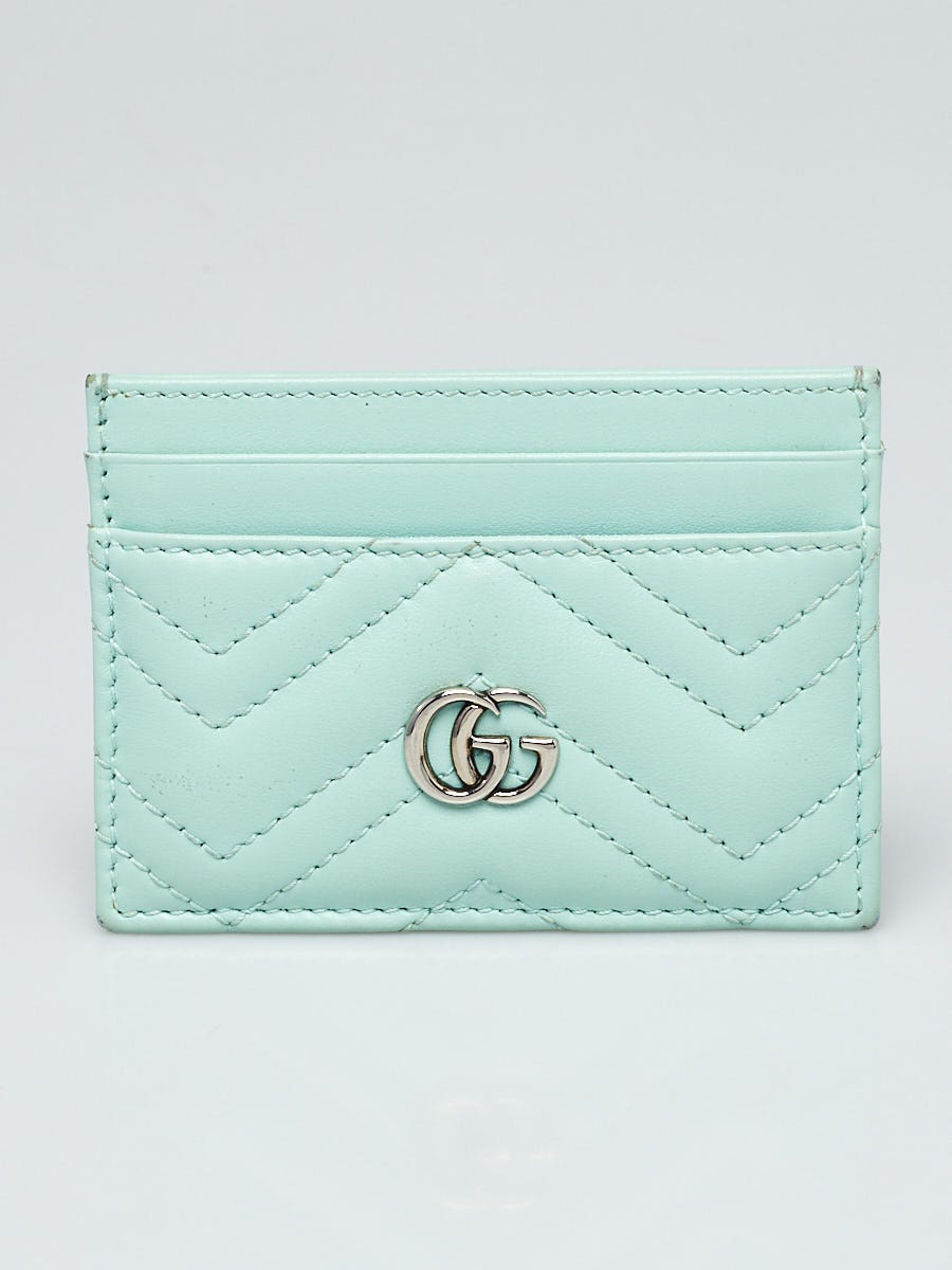 Gucci Gg Marmont Card Holder in Green