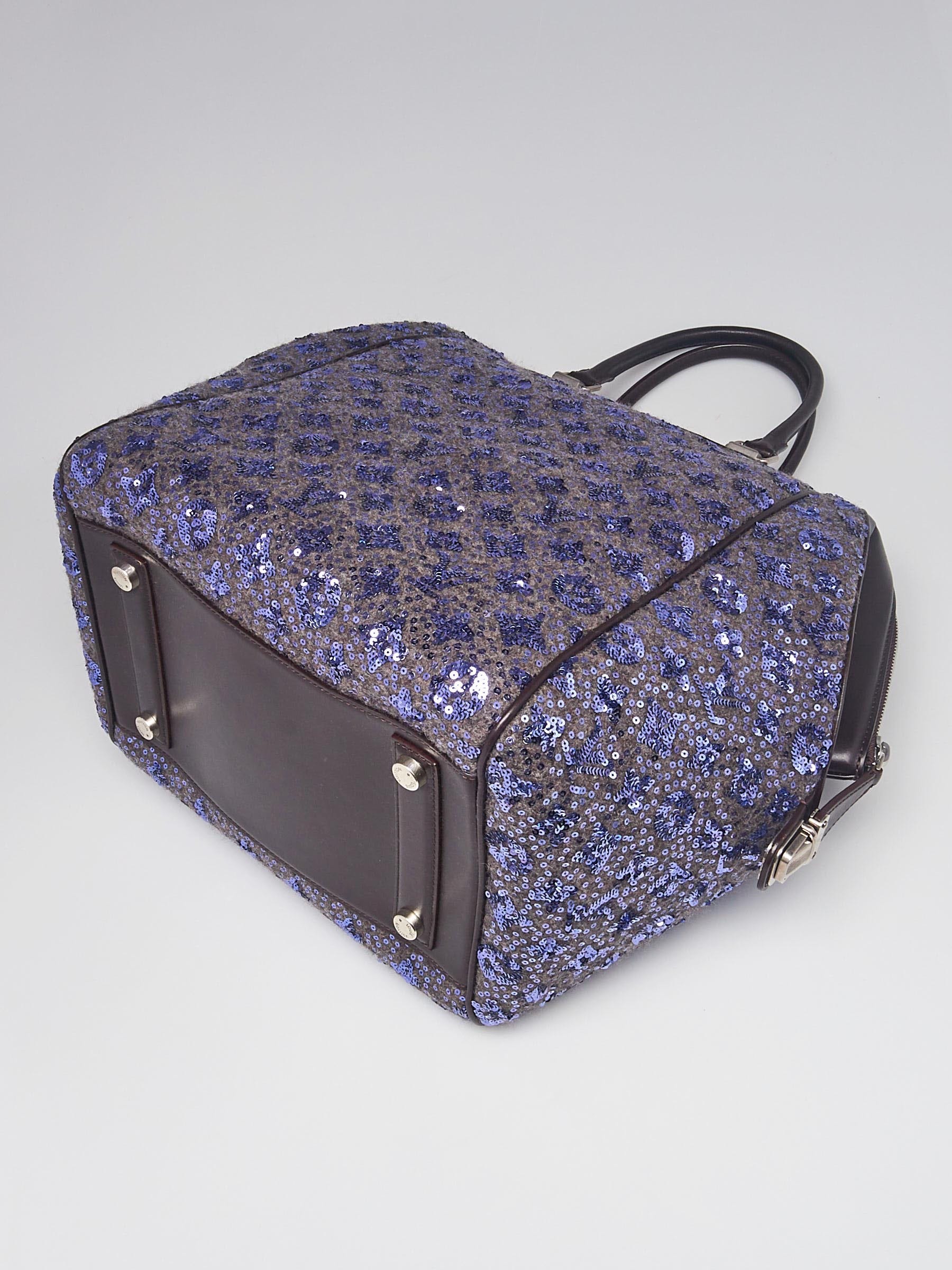 Sunshine express cloth handbag Louis Vuitton Purple in Cloth - 24115690