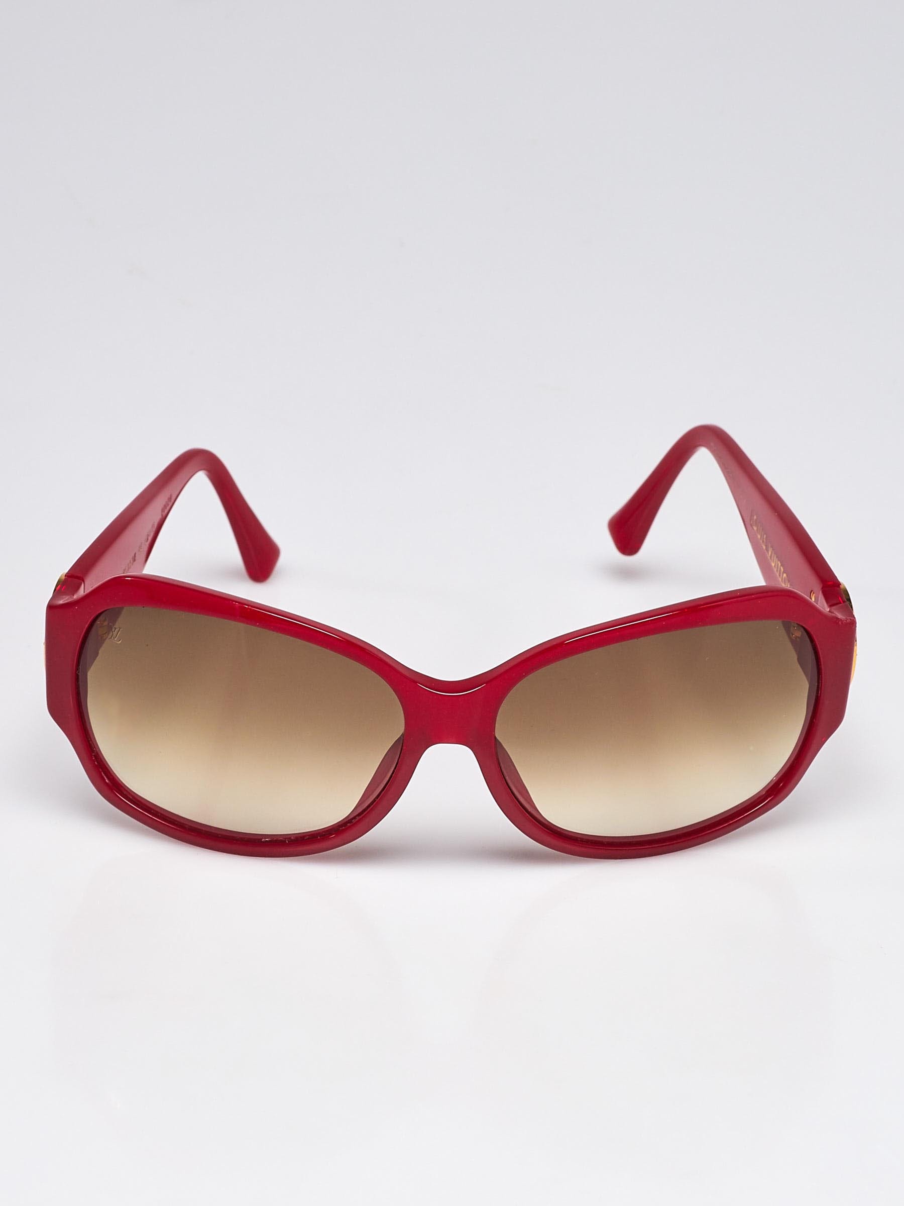 Louis Vuitton Red Acetate Frame Ursula Strass Sunglasses Z0133E - Yoogi's  Closet