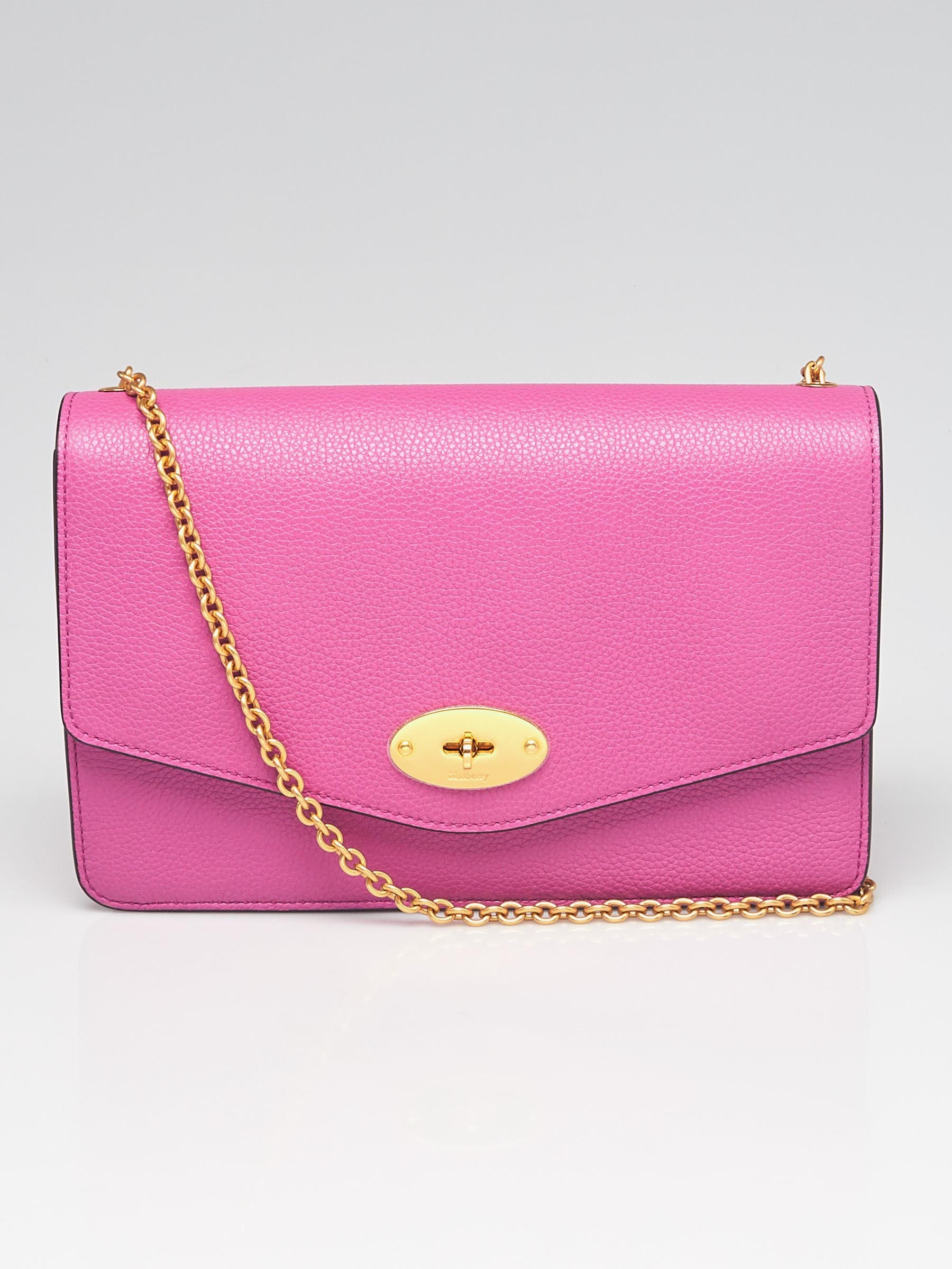 Mulberry Orchid Grained Leather Medium Darley Crossbody Bag