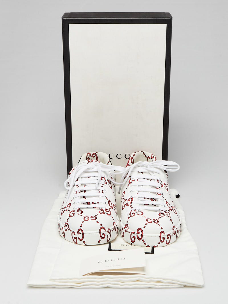 Gucci ace sneakers gg print best sale