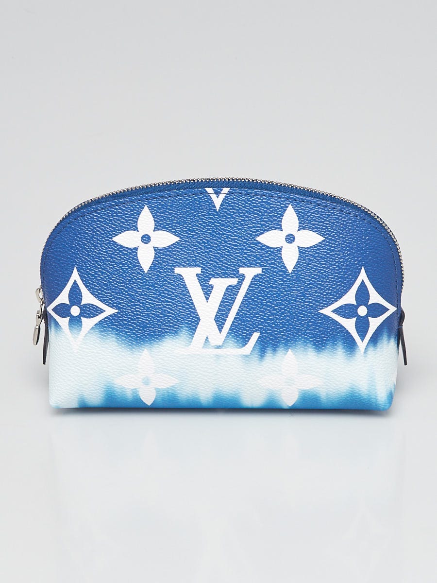 Louis Vuitton Blue Monogram Giant Canvas Escale Cosmetic Pouch - Yoogi's  Closet