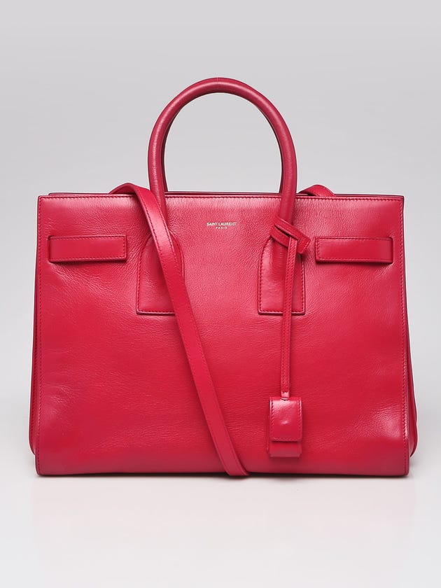 Yves Saint Laurent Pink Leather Small Sac de Jour Tote Bag