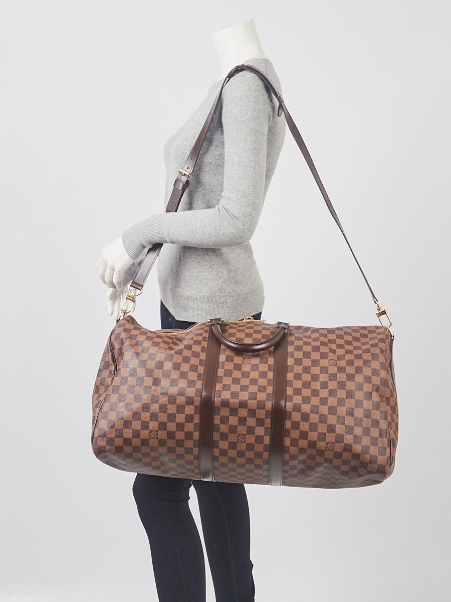 Louis Vuitton Damier Canvas Keepall Bandouliere 55 Bag - Yoogi's