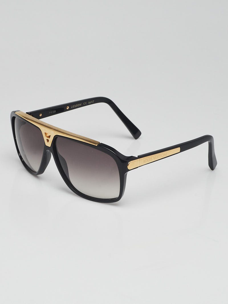 Louis Vuitton Black Acetate Frame Evidence Millionaire Sunglasses