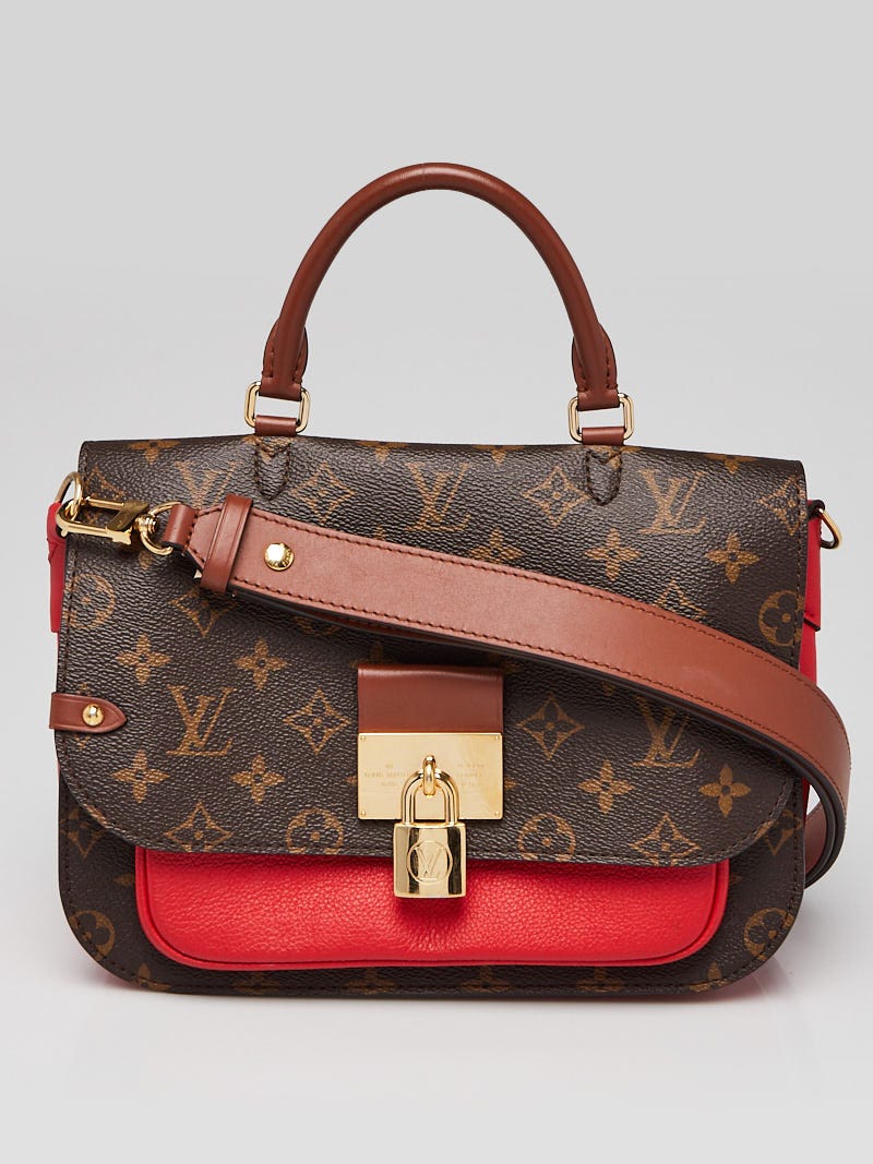 Louis Vuitton Vaugirard Handbag Monogram Canvas with Leather Brown