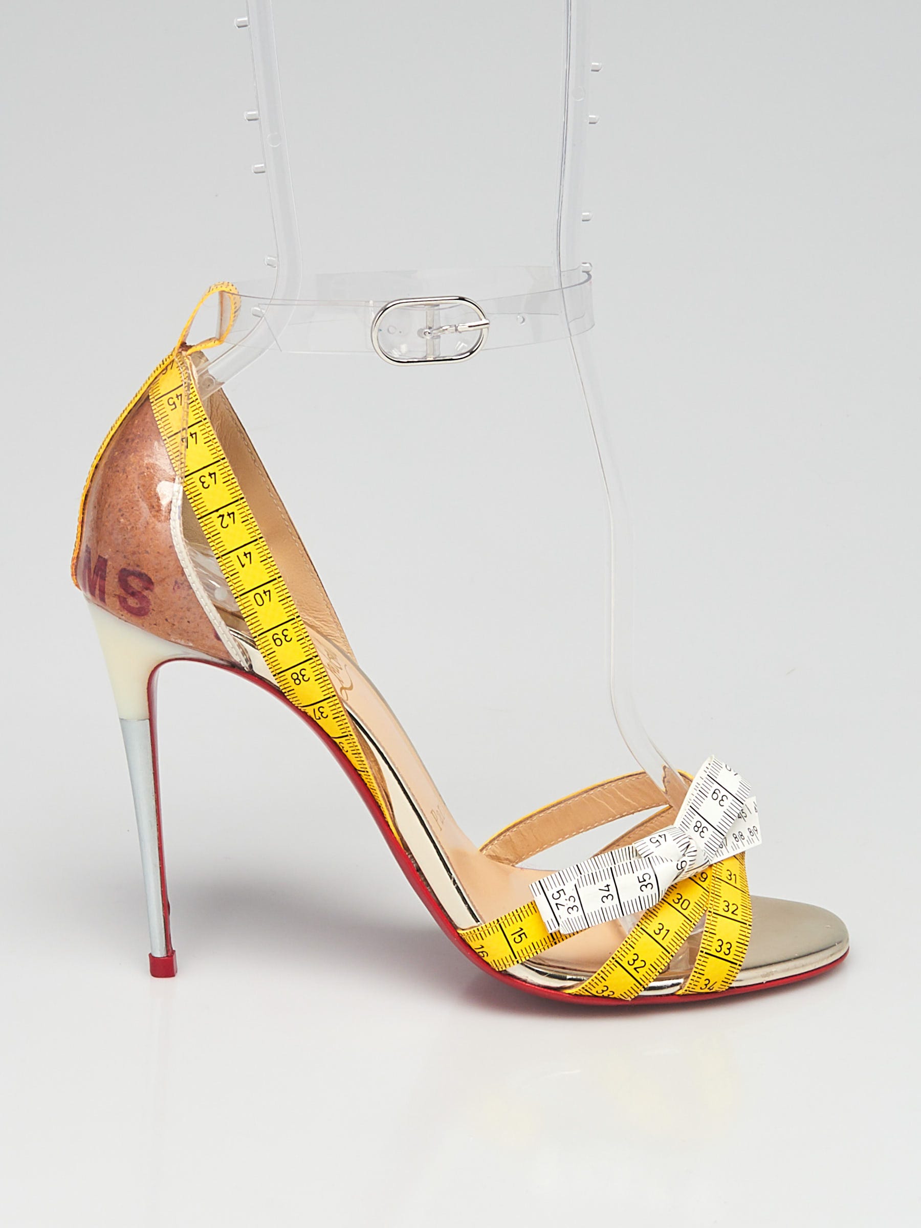 【2024】お歳暮・冬ギフト | 高島屋オンラインスト Louboutin Christian Transparent/Yellow 100 Metrisandal 靴
