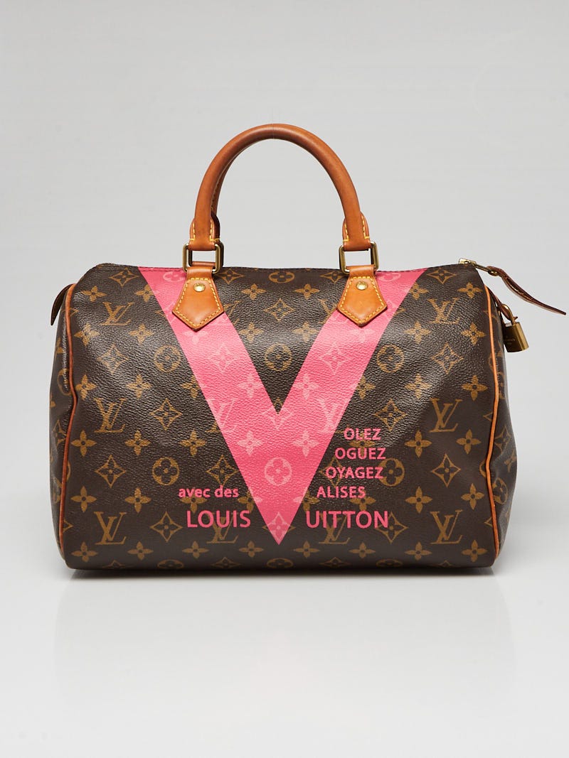 Louis Vuitton Limited Edition Light Pink Monogram Canvas V