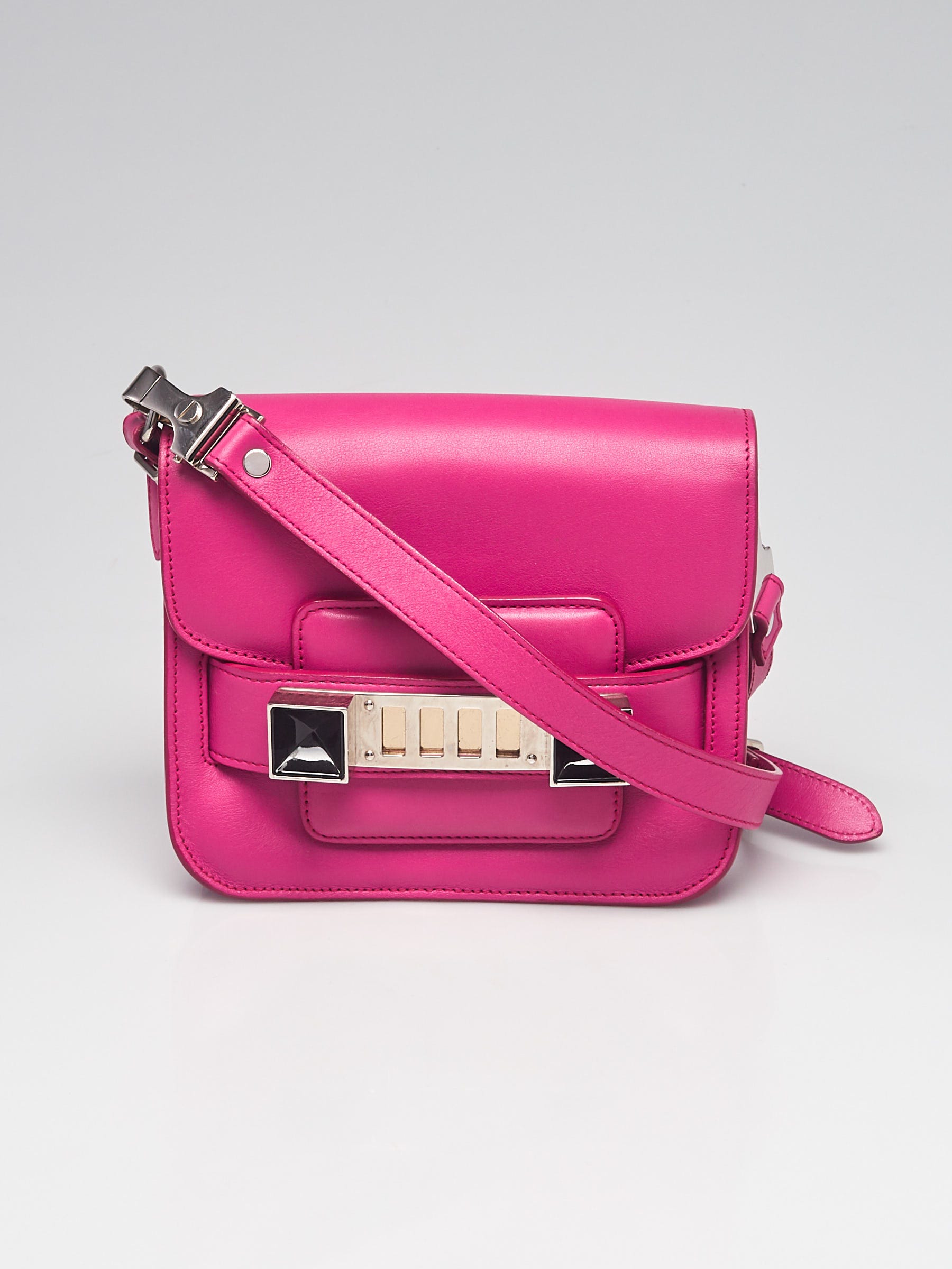 Proenza Schouler Fuxia Leather PS11 Tiny Classic Bag Yoogi s Closet