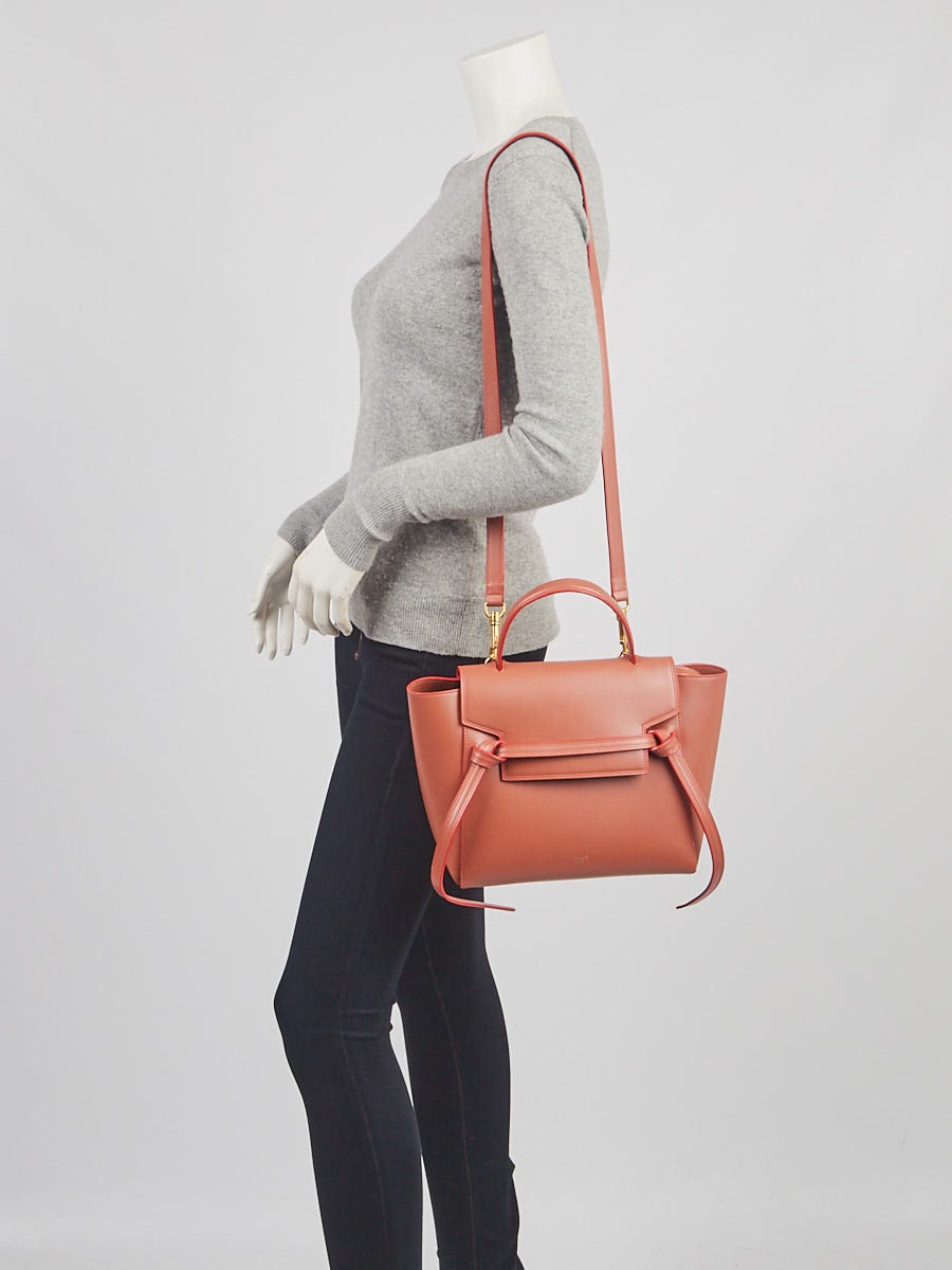 Celine Brown Smooth Leather Mini Belt Bag - Yoogi's Closet