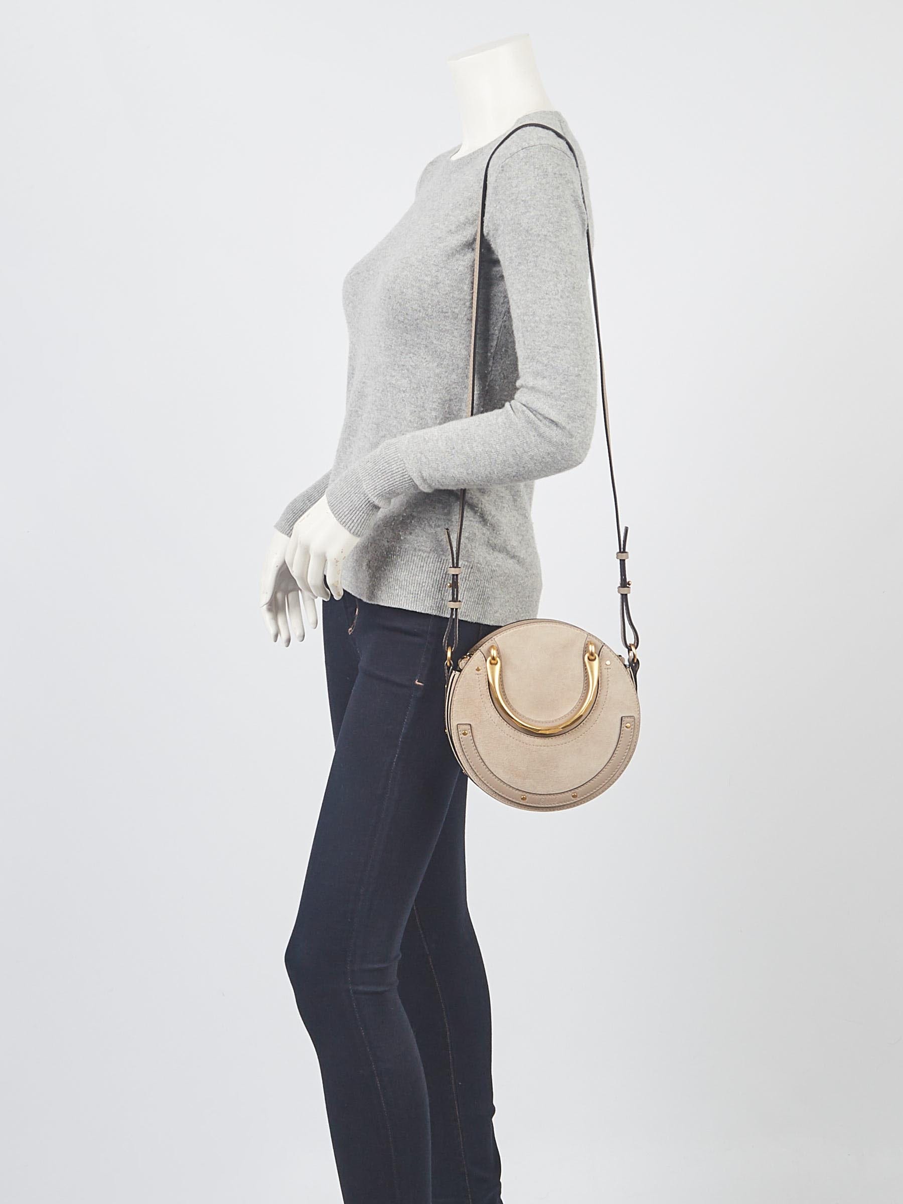 Chloe Motty Grey Suede/Leather Small Pixie Bag