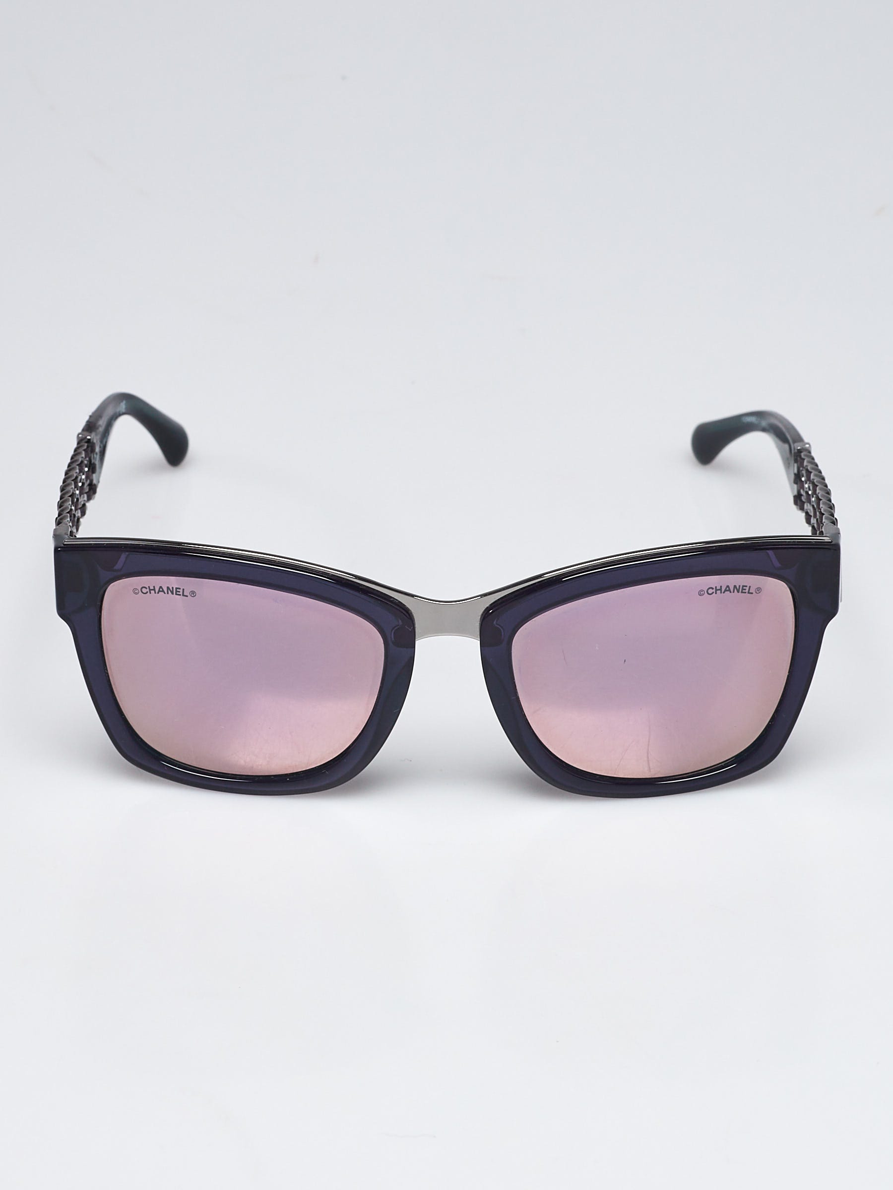 Chanel Green Square Winter Chain Sunglasses-5362 | Yoogi's