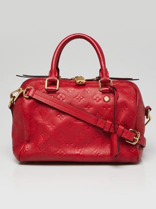 LV x YK Speedy Bandoulière 25 Monogram Empreinte Leather - Women - Handbags