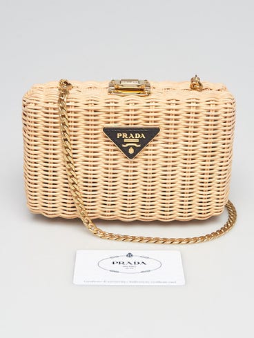 Prada wicker crossbody Clearance