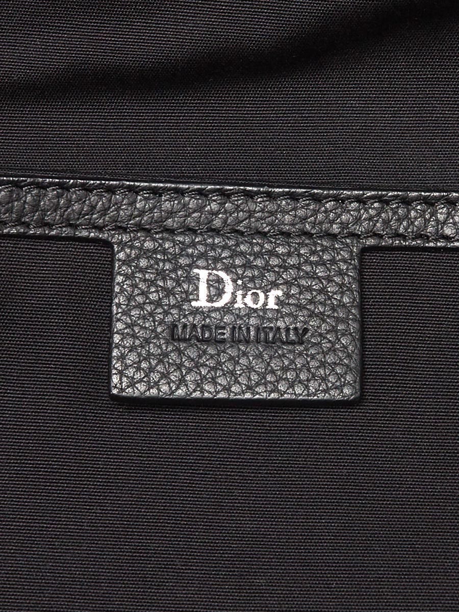 Christian Dior Black Grained Leather Dior Homme Duffle Bag w/o Strap -  Yoogi's Closet