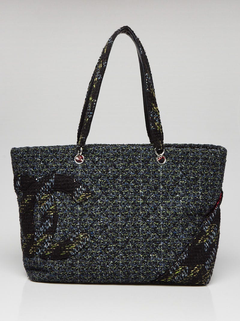 Chanel - Authenticated Cambon Handbag - Tweed Multicolour Plain for Women, Very Good Condition