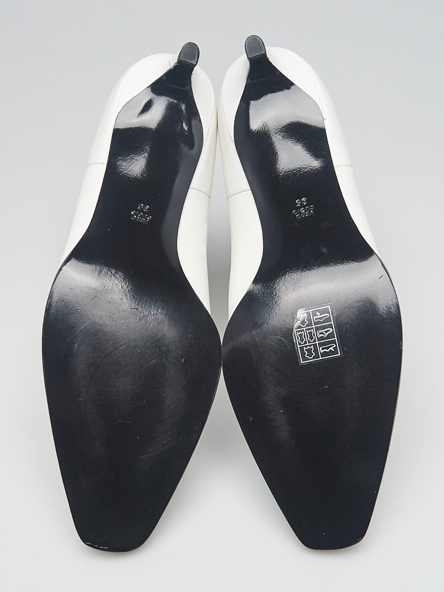 3.1 Phillip Lim White Leather Agatha Ankle Boots Size 4.5/35