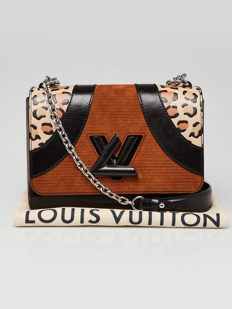 Louis Vuitton Black Monogram Coated Canvas/Suede/Leather Wild Twist MM Bag  - Yoogi's Closet