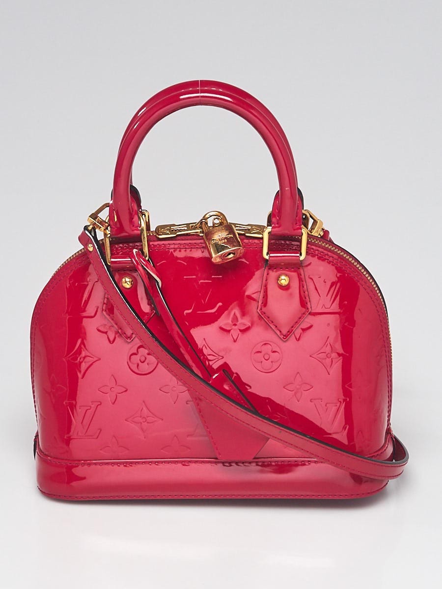 Louis Vuitton Rose Indian Monogram Vernis Alma PM Bag