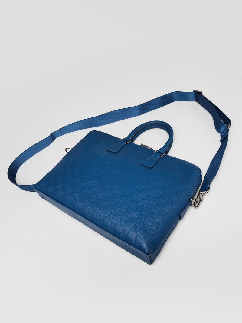 Louis Vuitton Neptune Damier Infini Leather Porte-Documents Jour Bag Blue  ref.63133 - Joli Closet
