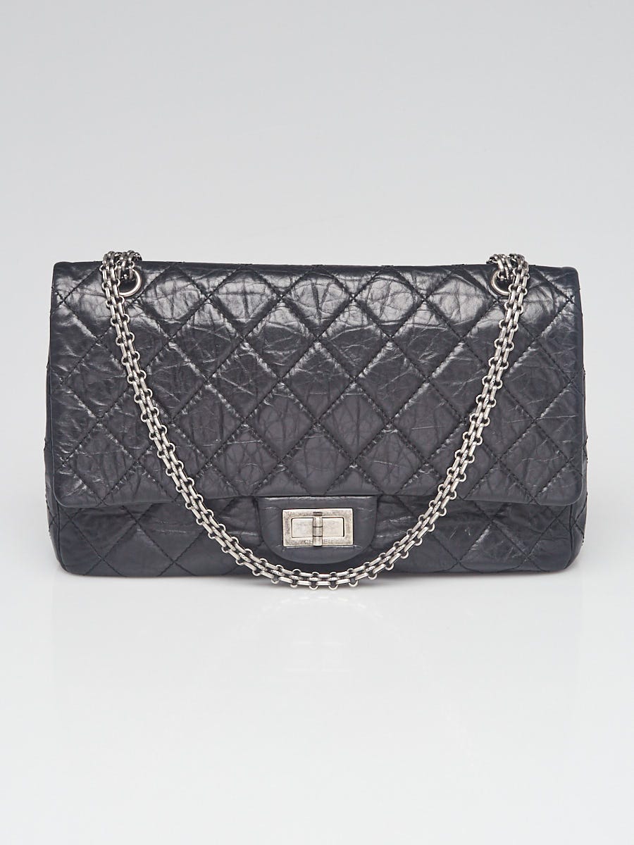 Chanel Black 2.55 Reissue Quilted Crinkled Calfskin Leather