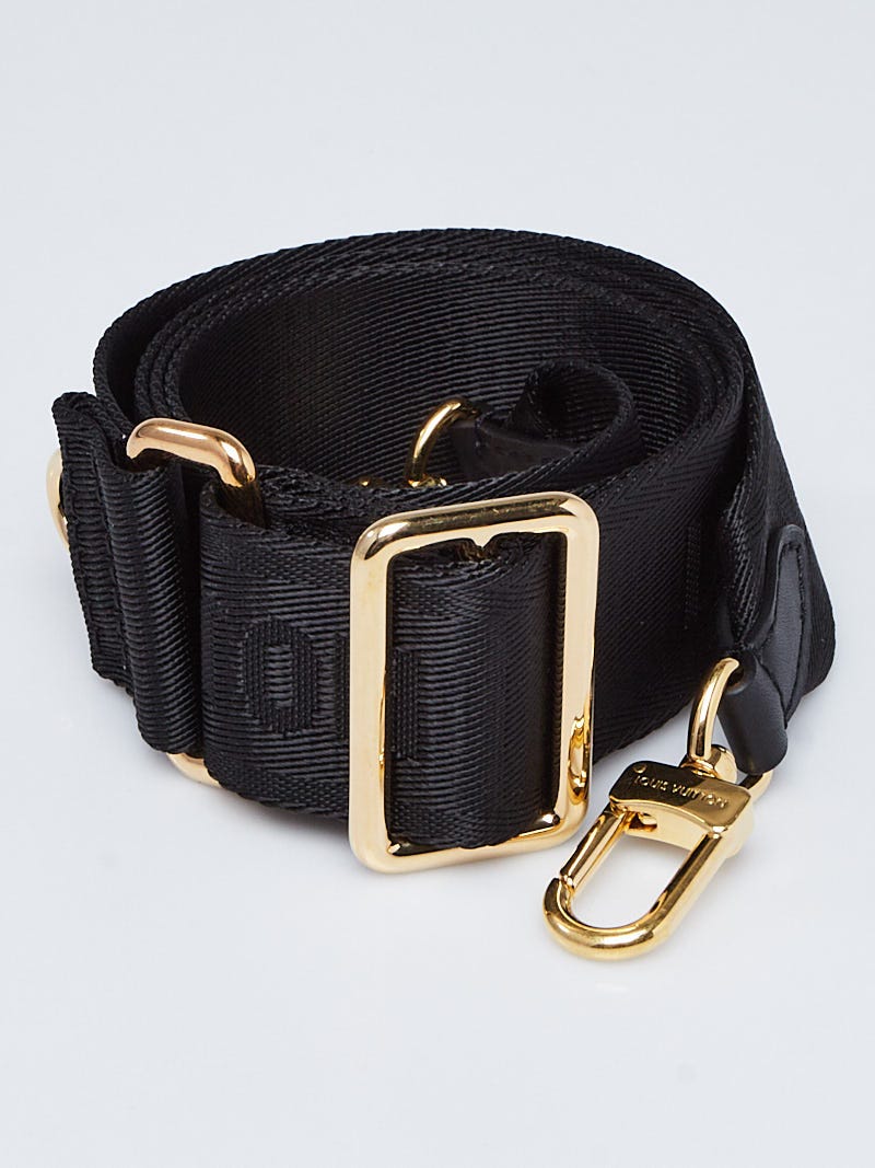 Louis Vuitton Black Nylon Adjustable Shoulder Strap - Yoogi's Closet