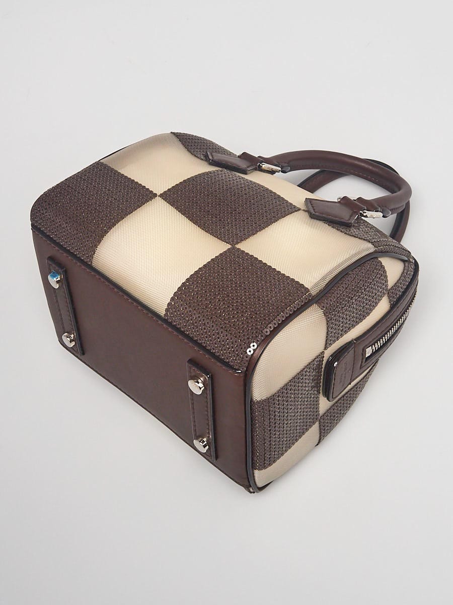 Louis Vuitton Limited Edition Brown Damier Optic Mesh Speedy Cube TPM Bag -  Yoogi's Closet
