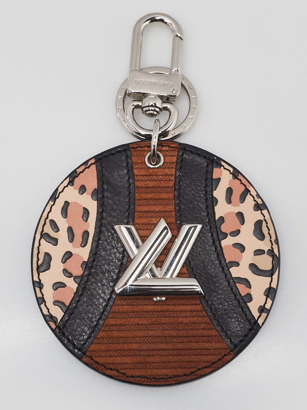 Louis Vuitton Black Monogram Coated Canvas/Suede/Leather Wild Twist Key Holder and Bag Charm