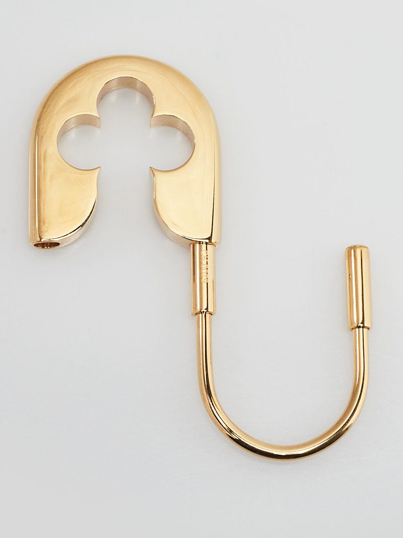 Louis Vuitton Goldtone Couture Safety Pin Key Holder and Bag Charm -  Yoogi's Closet