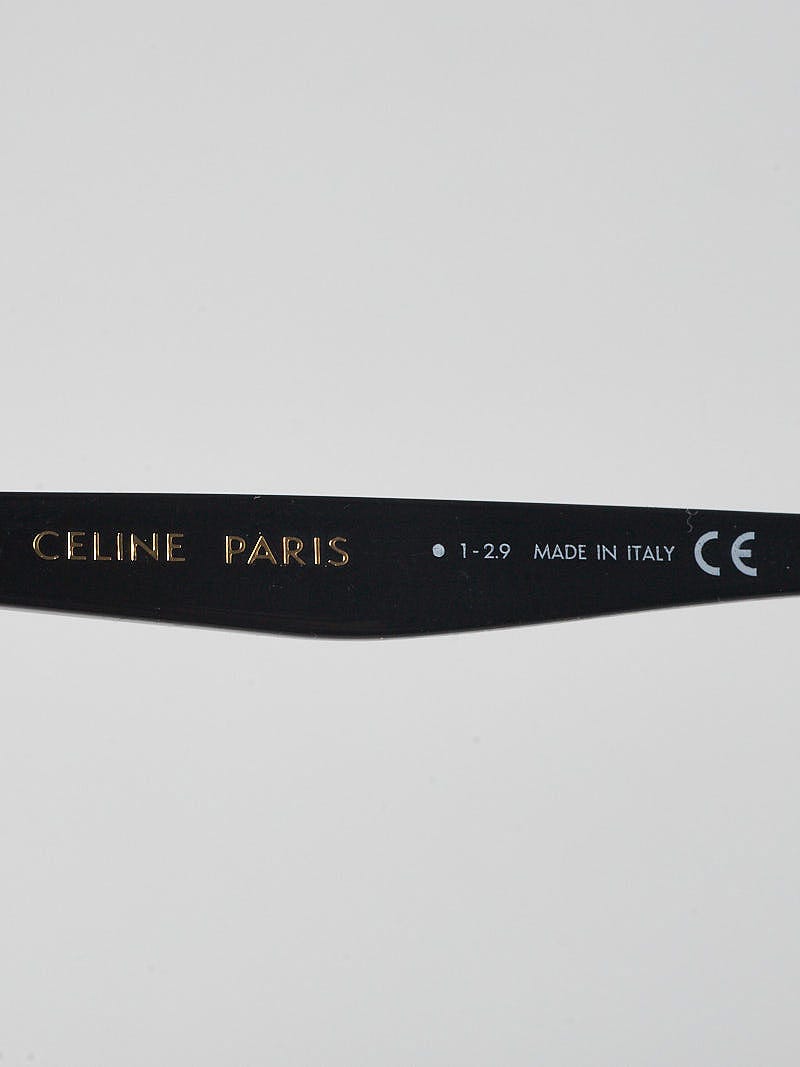Celine Black Acetate Frame Polarized Oversized Square