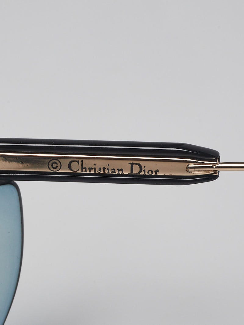Christian Dior Blue Plastic Oversized Aviator Club3 Sunglasses