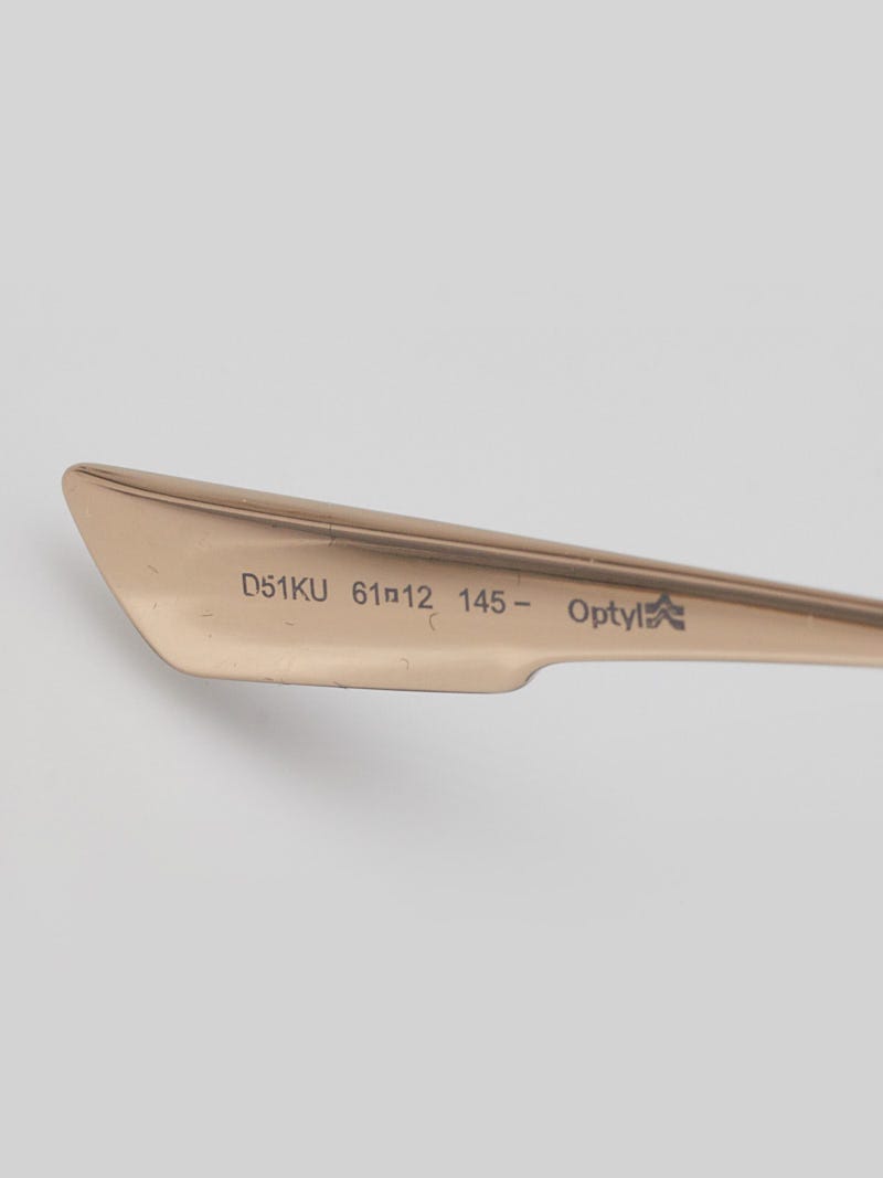 Christian Dior Blue Plastic Oversized Aviator Club3 Sunglasses