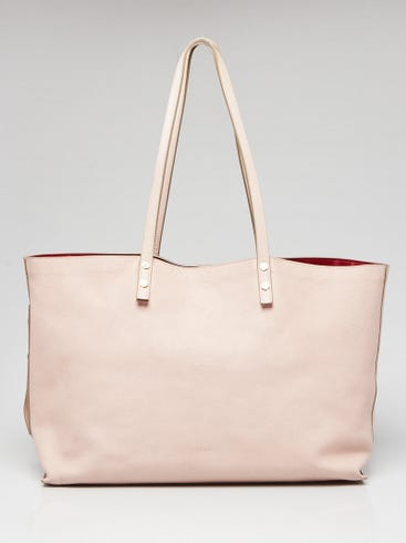 Chloe Light Pink Leather Dilan East-West Tote Bag