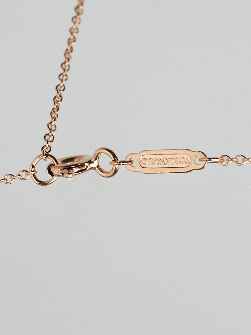 Tiffany love necklace rose on sale gold