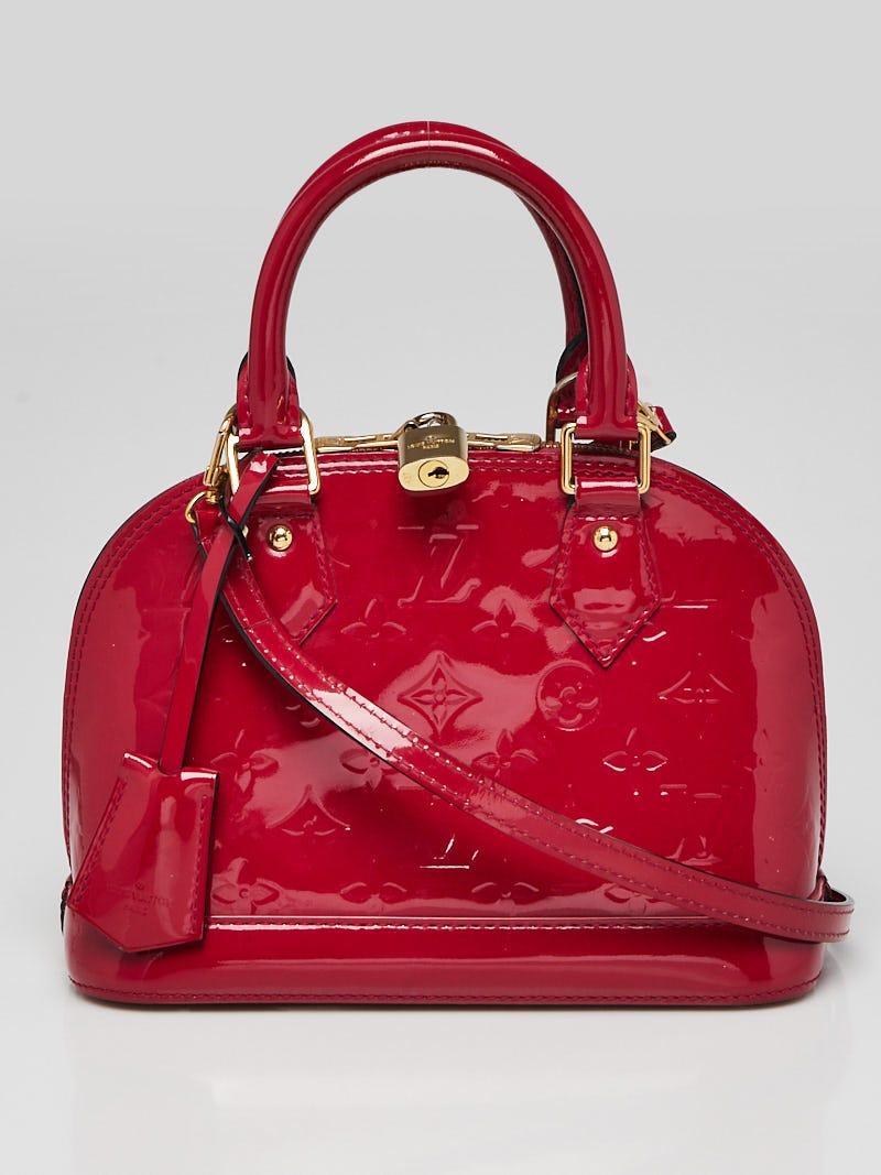 Louis Vuitton Rose Indian Monogram Vernis Alma Bb Bag