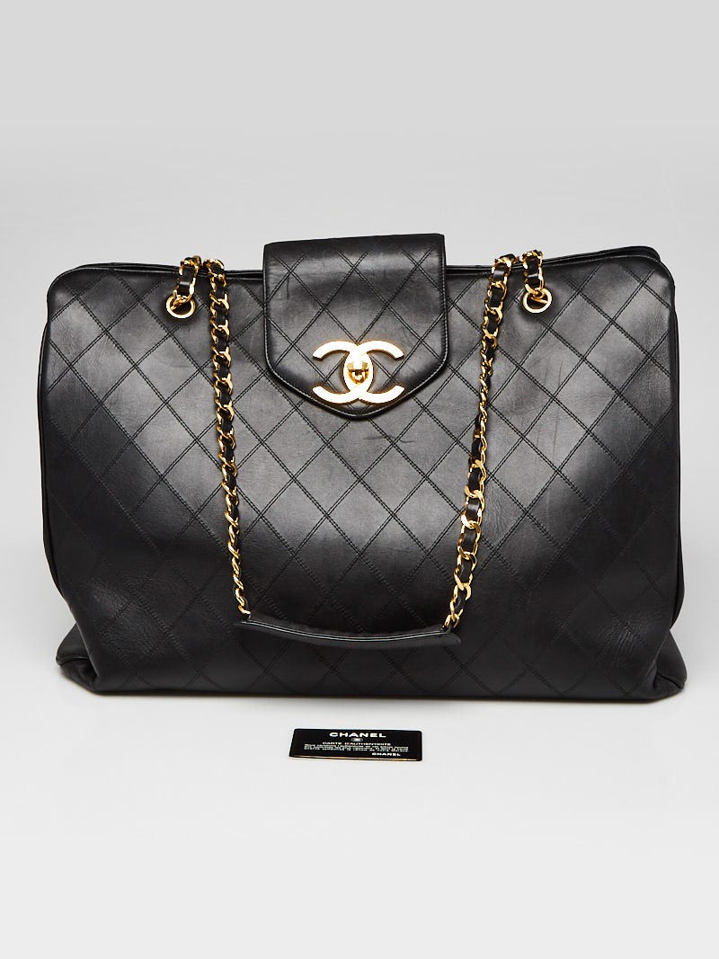 Chanel Classic Quilted XL Card Holder Black Chanel Embossed