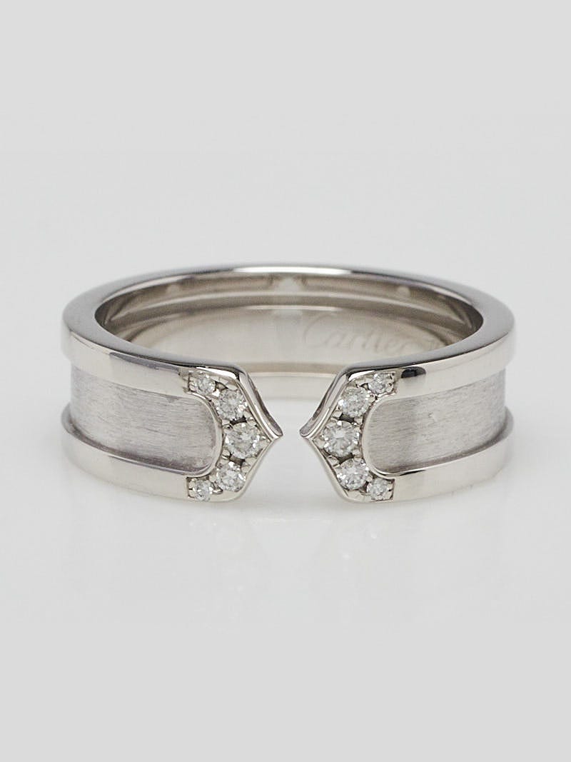 Louis Vuitton, Jewelry, Authentic Louis Vuitton Large White Gold Diamond  Clous Ring